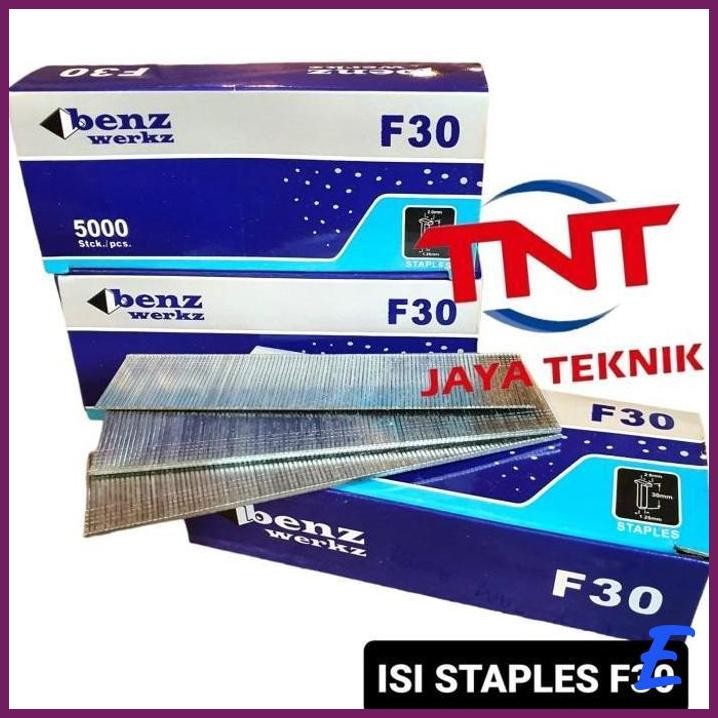 

| TTJ | ISI STAPLES PAKU TEMBAK ANGIN LURUS F30 / ISI STAPLES F30 LURUS