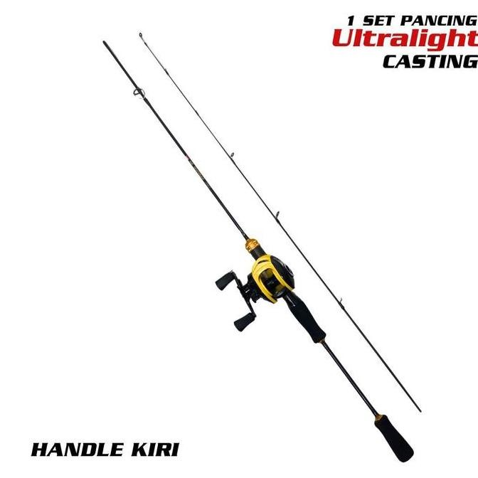 Grosir Paket Joran Pancing Casting Action Ul Solid Tip Carbon Alat Fishing Joran Ultralight Paket Re