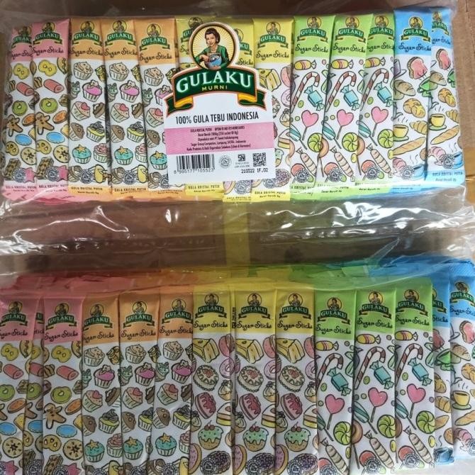 

GULAKU STICK 125 PCS X 8 GR / GULA SACHET / GULAKU STICK murah