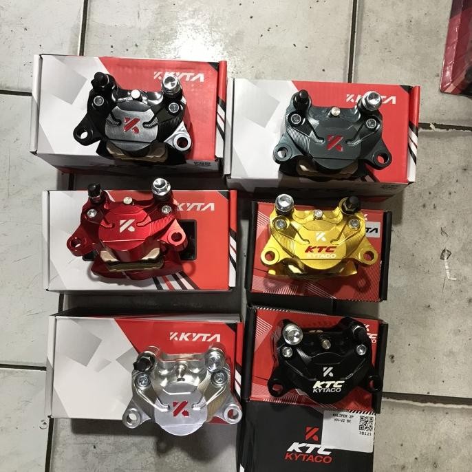 Kaliper 2 Piston Ktc Kytaco Kn V2 Universal Original Produk Red Gold