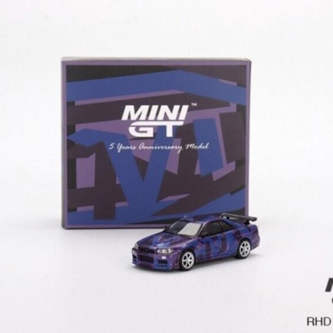 MiniGT Nissan R34 Camouflage Purple