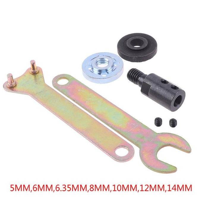 Adaptor Dinamo Mesin Pompa Jadi Gerinda Set Konektor Sambungan As Dinamo 775 Mandrel 5 6 8 10 12 14 