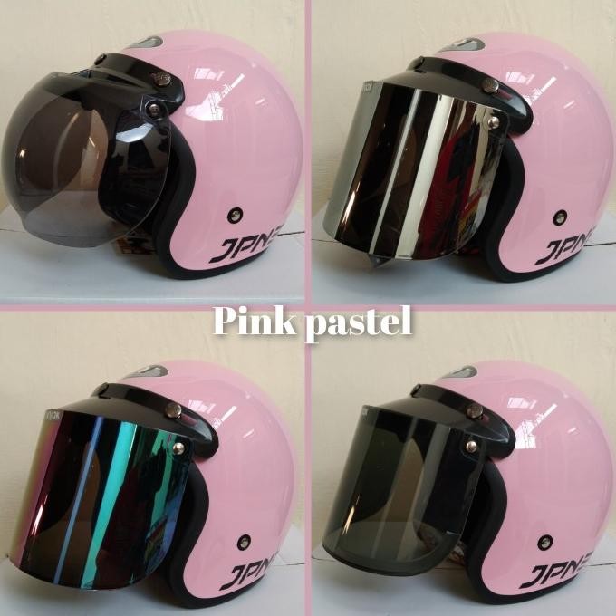 Sale Helm Retro Bogo Jpn Arc Ori 100% (Pink Pastel)