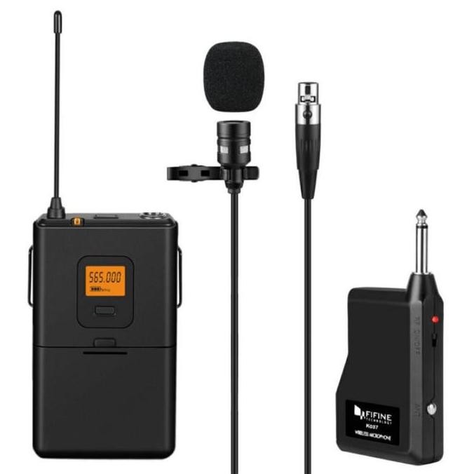 FIFINE K037 - PROFESSIONAL LAVALIER WIRELESS MICROPHONE SYSTEM METAL