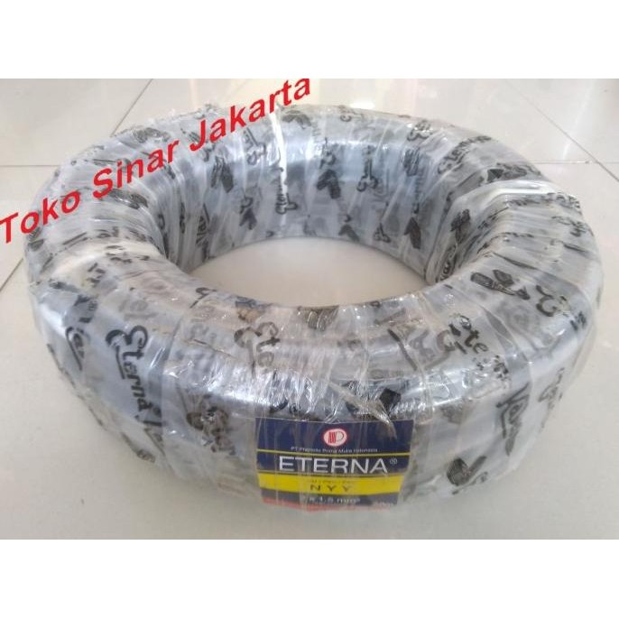 ] Kabel Listrik NYY 2x1.5 Kabel NYY 2x1,5 ETERNA PERMETER