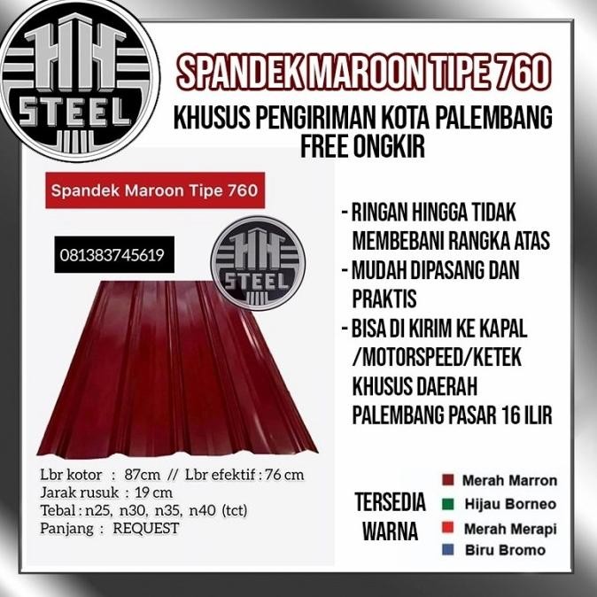 cusss order] Seng atap rumah Spandek Tebal 0,25 mm gelombang jarang harga per meter