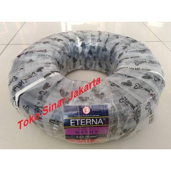 {{{{}}] Kabel Serabut NYYHY 2x0.75 Kabel NYYHY 2x0,75 ETERNA PERROLL 100M