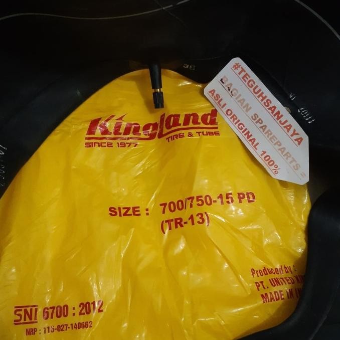 Ban Dalam Mobil 700/750-15 PD / Ring Velg 15 Pentil Pendek KINGLAND CDS