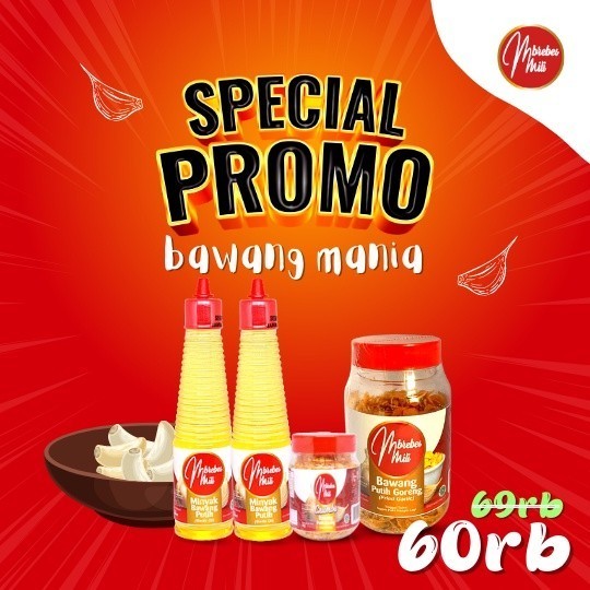 

PROMO Bawang Goreng Merah Mania - Paket Komplit [2 Minyak + 3 Bawang Goreng] - Bawang Brebes Asli