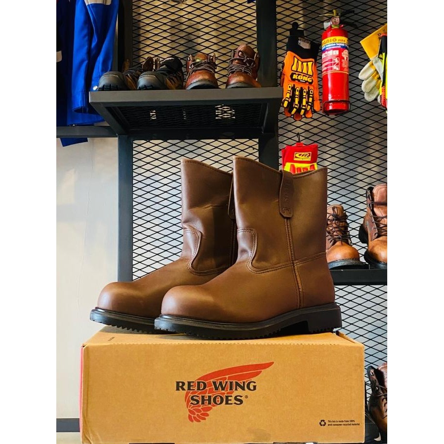 Sepatu Safety Redwing 8241 Pecos 9 Inch Pull On Boots - Redwing 8241 Pecos Boots Original Made In Us