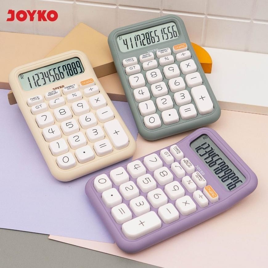 

rt-342 STYLIST COLOR CALCULATOR JOYKO CC-62CO - KALKULATOR FANCY WARNA DESKTOP MEJA Sale