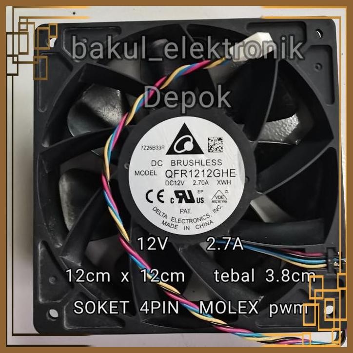 [BLE] FAN PC FAN ANTMINER 12cm DELTA 12V 2.7A