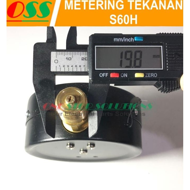 Murah Test Nozzle Pressure Gauge Meter S60H Metering Tekanan 60 Mpa 8000 Psi