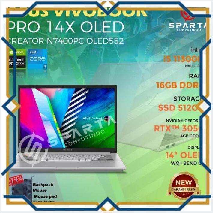[CVS] LAPTOP NEW ASUS VIVOBOOK PRO 14X OLED N7400PC CORE I5 RAM 16 GB