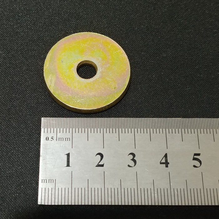 Ring Plat Lebar M6 x 30 x 3 mm Kuning