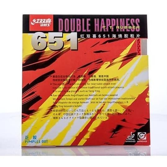 HARGA DISC - KARET BINTIK SERANG / PENDEK PINGPONG TENIS MEJA DHS 651