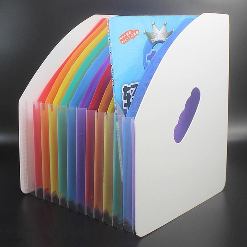 

Premium 13 Sekat F4 File Folder A4 Expanding Meja Dokumen Map Stand Organ Warna Folio Kotak Organizer High Quality