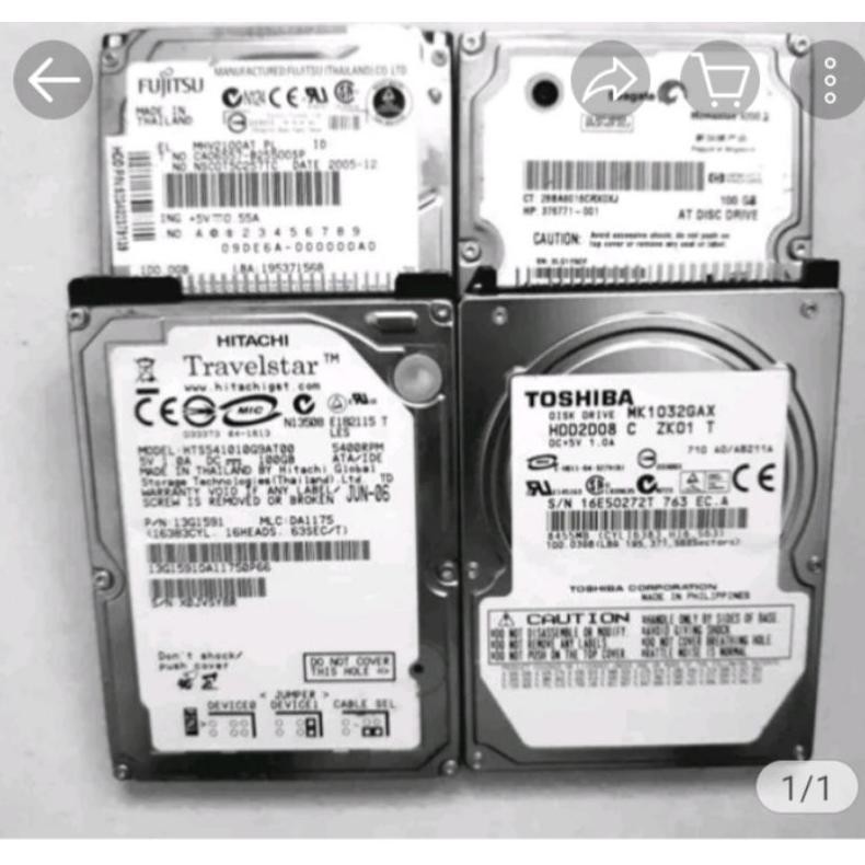 Hardisk Ide External 2.5Inch 40Gb/60Gb/90Gb Hardisk External Ide Jarum Male