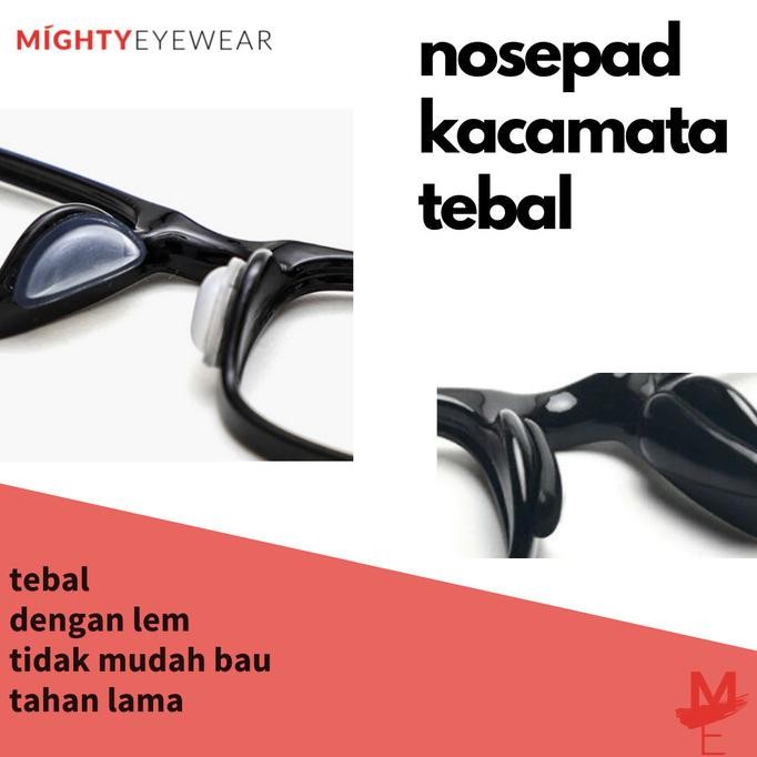 Nosepad Lem Silicone Bantalan Tebal Hidung Kacamata nosepad 1 pasang