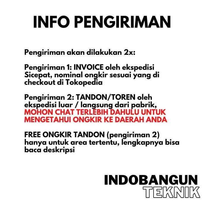 Miliki Tandon Tangki Air Bak Persegi Kotak Terbuka Profil Tank 500 Liter