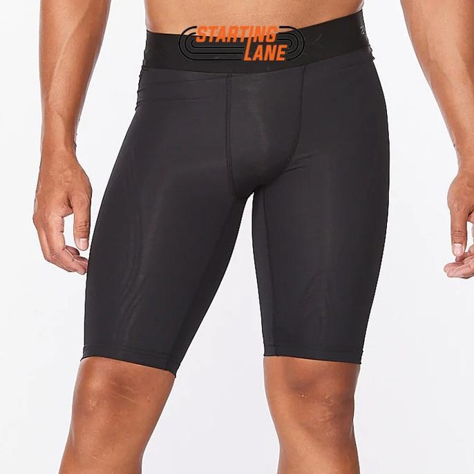Celana Training 2Xu Mcs X Compression Shorts Black Gold Original