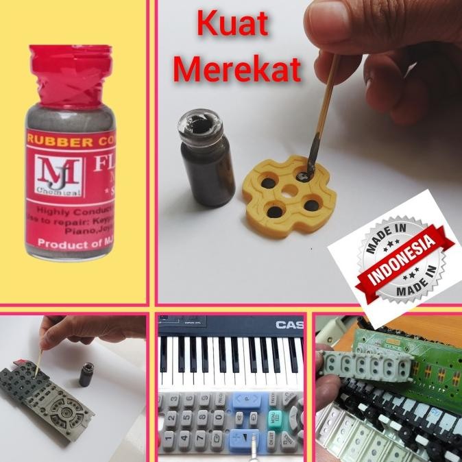 

Rubber Conductive Paint Cat Konduktif Utk Karet Remote, Joystick Dll Co