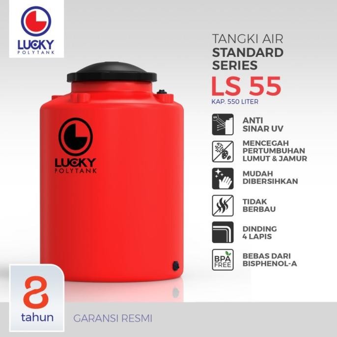Spesial Tangki Air Lucky Standard Ls 550 | Toren | Tandon | Polytank