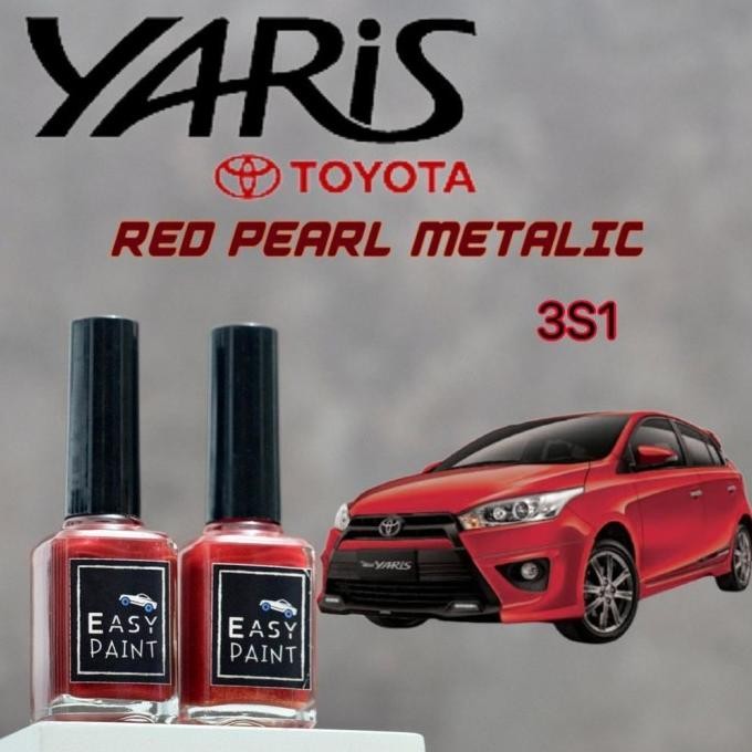 Cat Oles Red Pearl Metalic 3S1 Toyota Yaris Etios Merah Metalik ASLI