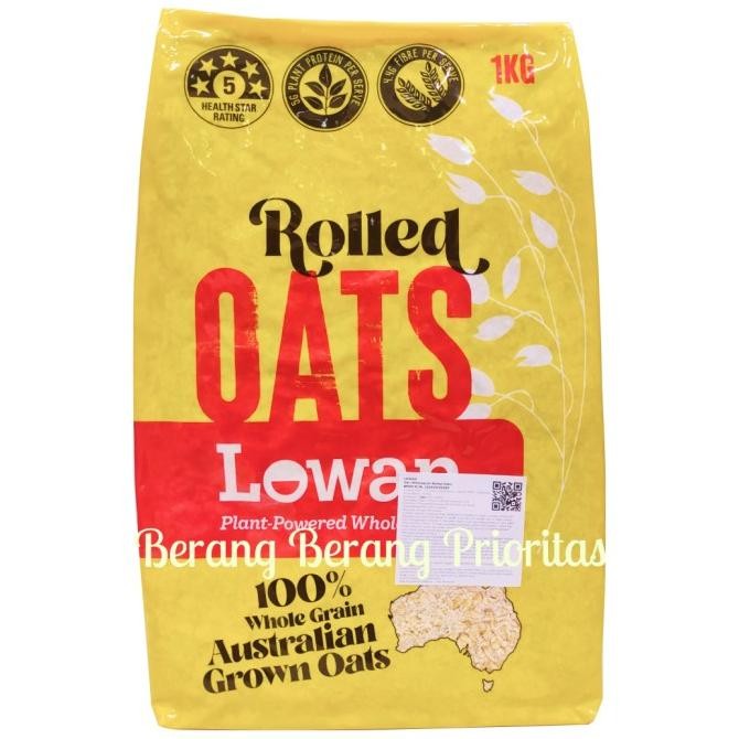 

LOWAN WHOLE GRAIN ROLLED OATS 1 KG / LOWAN ROLLED OAT