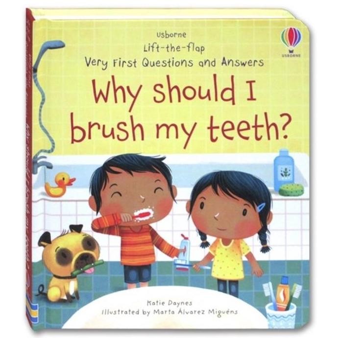 

Usborne Why Should I Brush My Teeth Lift The Flap ted Book Buku Edukasi Anak sikat Gigi NLS