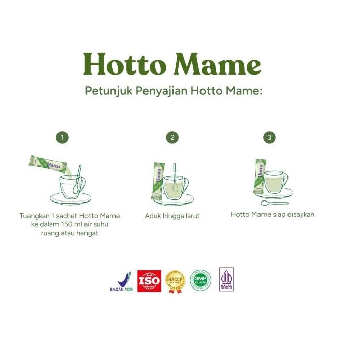 

PROMO!!! NEW HOTTO MAME PROTEIN MULTIGRAIN WITH EDAMAME 1 POUCH 12 SACHET (POPULAR)