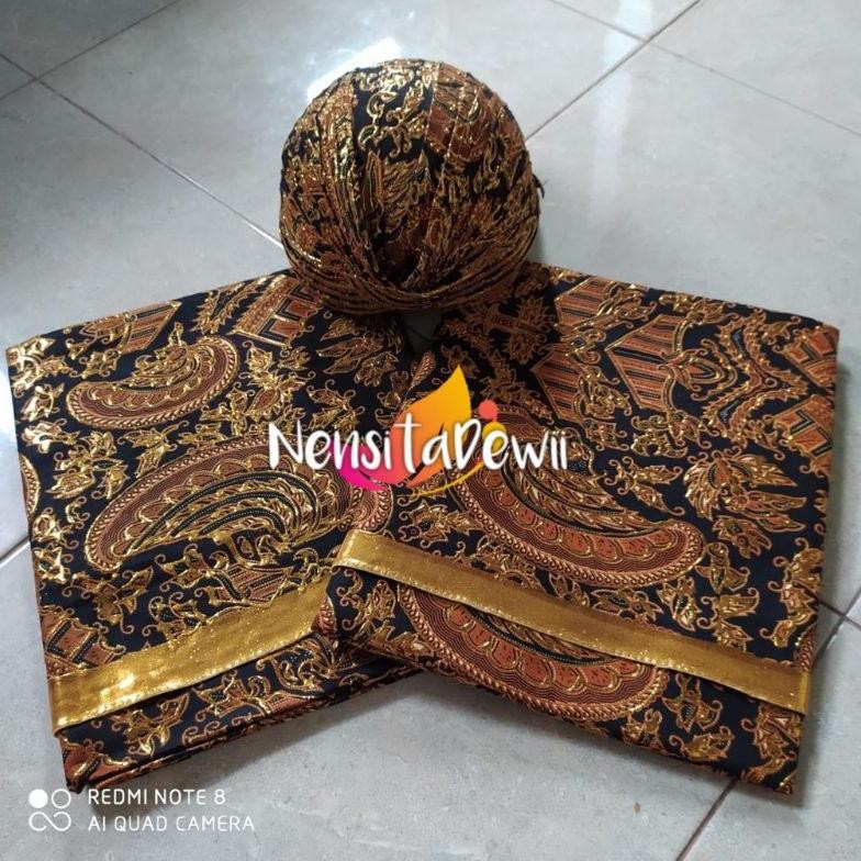 Diskon Set Jarik Pengantin & Blangkon Jogja / Semenromo Murah