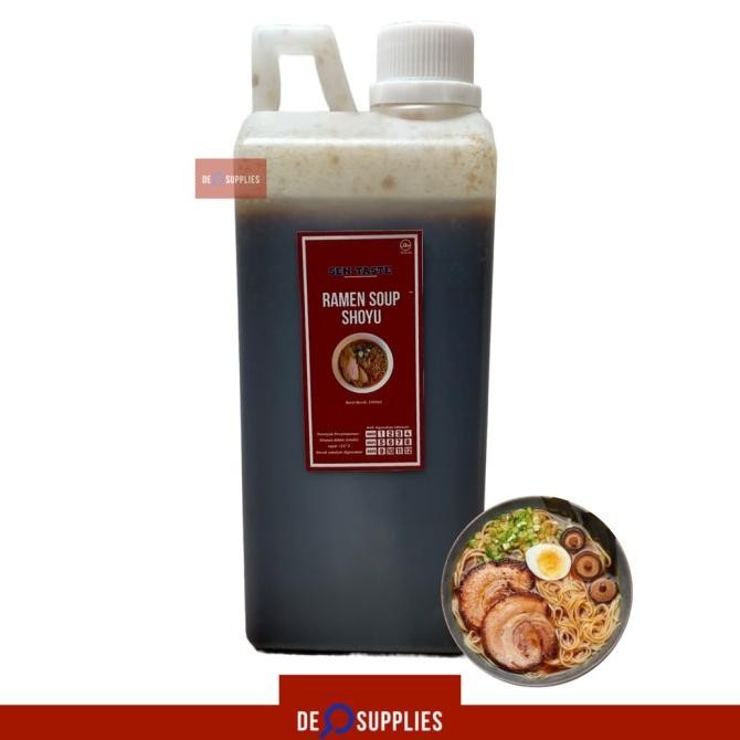 

Shoyu Ramen Soup Sentaste 1Kg - Kuah Ramen Sop Shoyu Soy Sauce Halal
