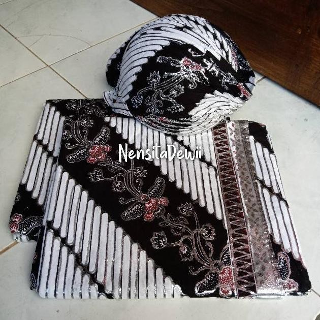 Diskon Jarik + Blangkon Jogja Prodo Pengantin (Jarik Isi 2) Murah