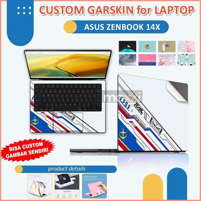 Asus Zenbook 14X Ux3404Va Kustom Garskin Anti Gores Skin Palm Laptop Co