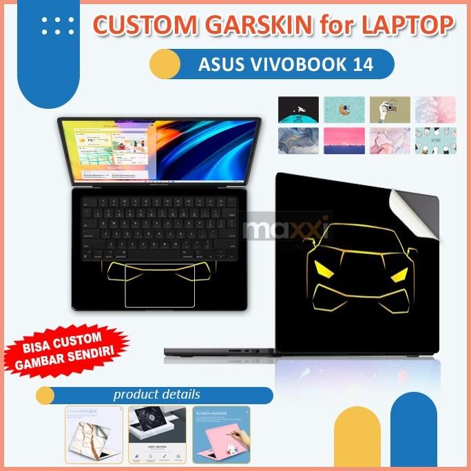 Asus Vivobook 14 A1400Ea I3 Kustom Garskin Anti Gores Skin Palm Laptop Co