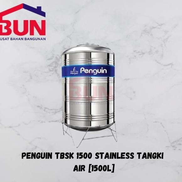 Diskon Tangki Stainless Penguin Tbsk 1500 Liter - Toren Air Tbsk1500 Pinguin