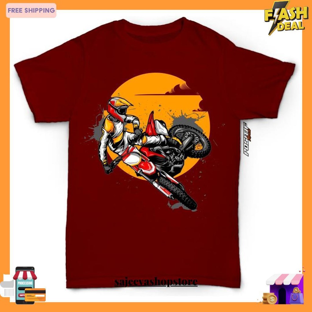Kaos Anak Laki Perempuan Motor Cross Positif Merch Termurah Banget