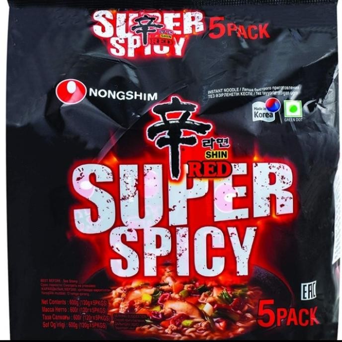 

Hot Sale! Nongsim Shin Red Super Spicy 600Gr*(120X4)