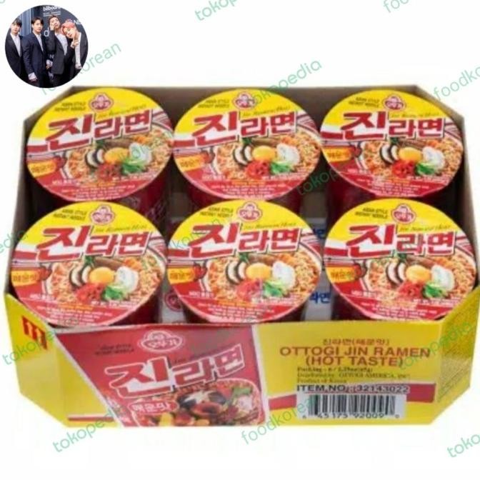

Bisa Gosend! Ottogi Jin Ramen Spicy Isi 6 Cup