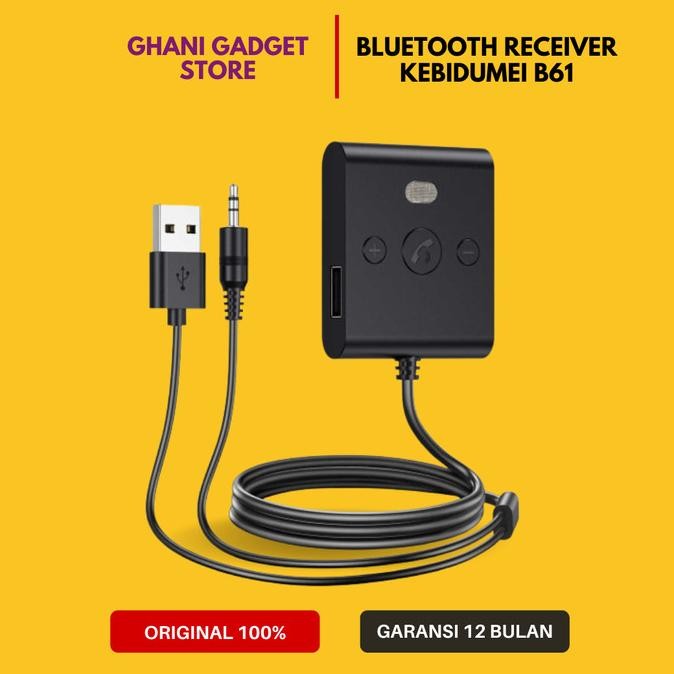 Promo Car Bluetooth Receiver AUX Audio Mobil Blutut Reciver 5.4 Adapter USB dengan Mikrofon Bawaan O