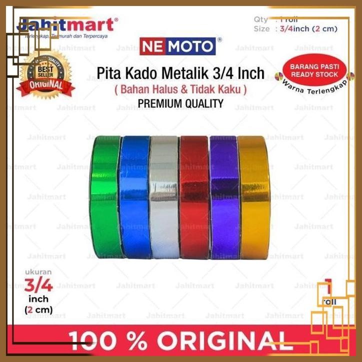 

[JTM] PITA KADO METALIK 3/4 INCH (2 CM)