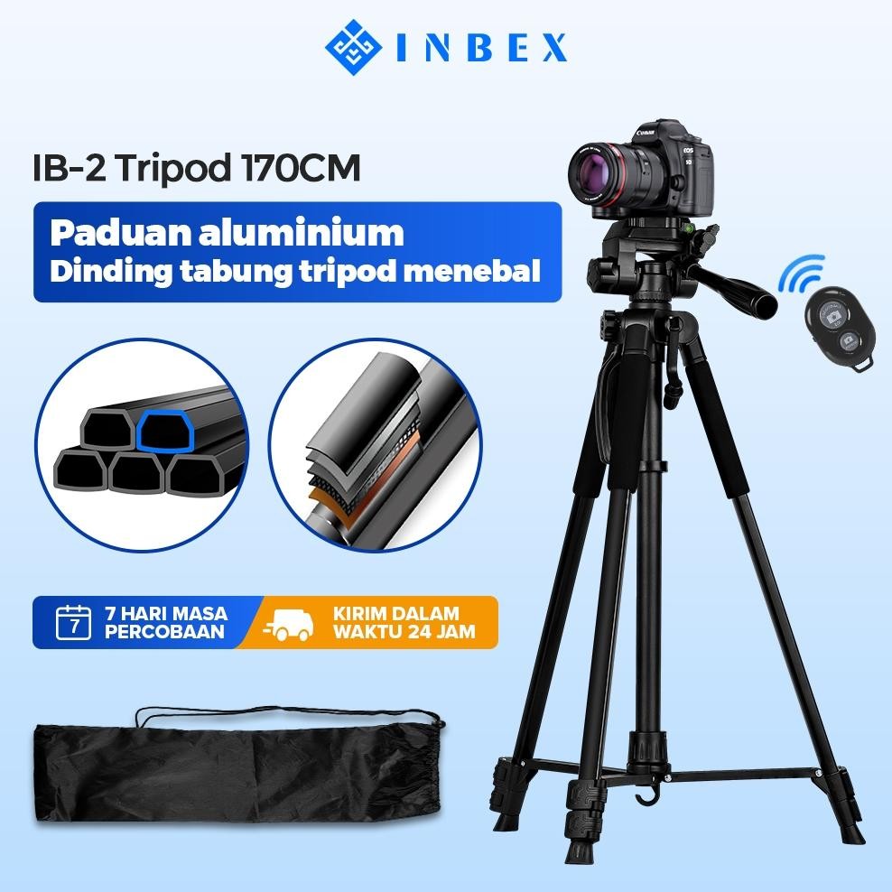 Tripod Live Jualan Konten Kreator Anti Goyang Handphone [Live] Ib2 Kamera Hp Bluetooth Remote Tripot