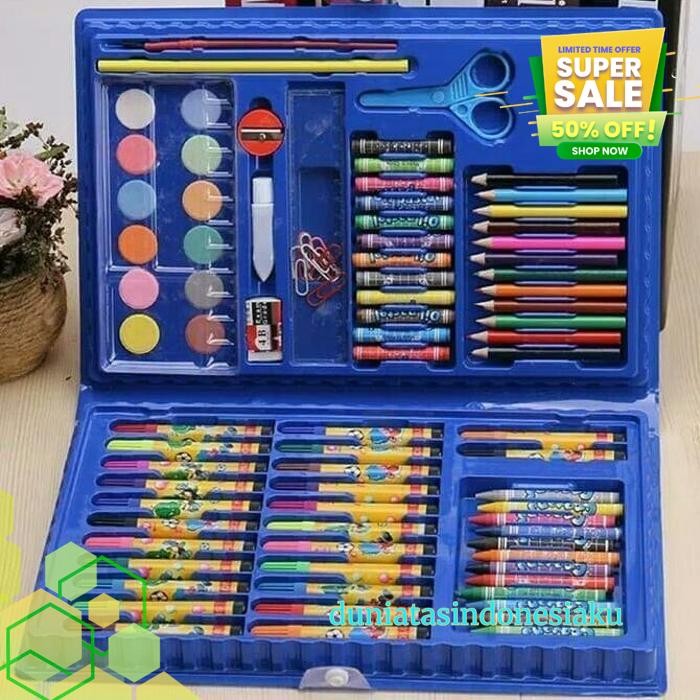 

CRAYON ANAK SET 86PCS / KRAYON MEWARNAI ANAK 86PCS / PENSIL WARNA SET DUNIATASINDONESIAKU BEST PRODUCT