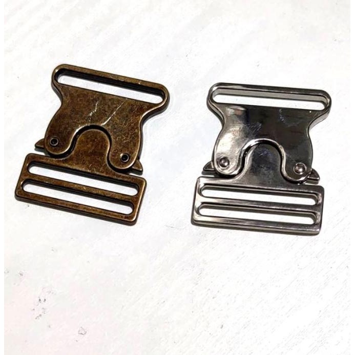 klip tali tas / Buckles / Kunci sodok Metal 38 mm murah
