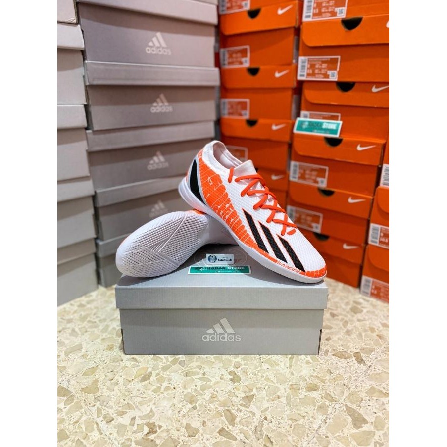 Sepatu Futsal Adidas X Speedportal Messi.3 IN White GW8392 Original