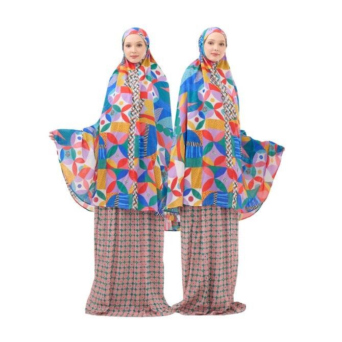 Murah Tencel - Ready Stock Mukena Seri Kawung Solo 2025