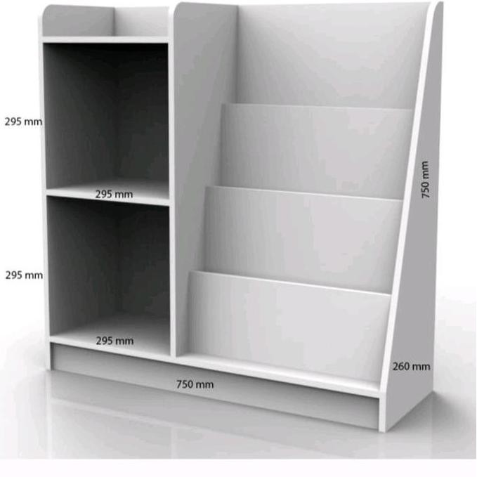 Grosir Rak Buku Anak Mainan Montessori Paud Tk Sd Pojok Baca Aufa