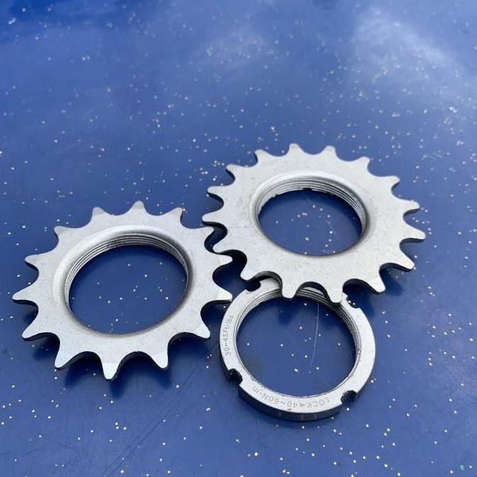 COG 13T/14T/15T/16T/17T STAINLESS STEEL DENGAN LOCKRING FIXIE FIXED GEAR murah