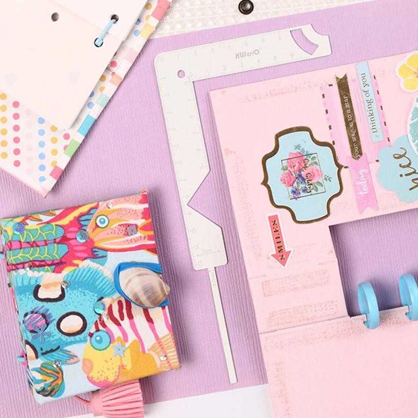 

Premium Alat Pembuatan Buku Panduan Penggaris Bantuan Pemosisian Multi-Fungsi Penggaris Alat Diy High Quality